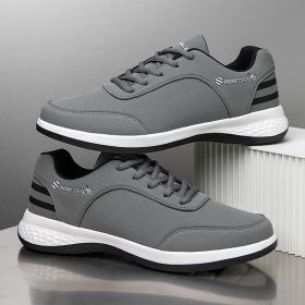 Casual Breathable Running Shoes Wear-resistant Sports Board (Option: Gray-41)