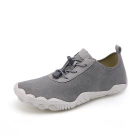 Fitness Leisure Swimming Wading River Trekking Non-slip Breathable Beach Shoes (Option: Gray-37)