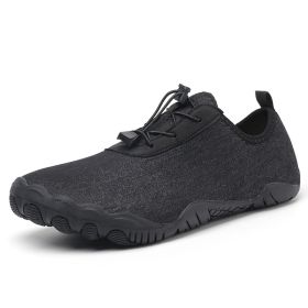 Fitness Leisure Swimming Wading River Trekking Non-slip Breathable Beach Shoes (Option: Black-38)
